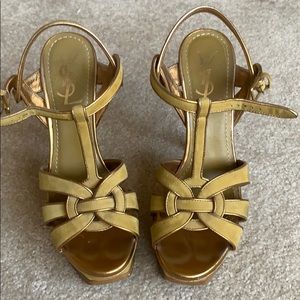 Saint Laurent YSL Tribute platform sandals